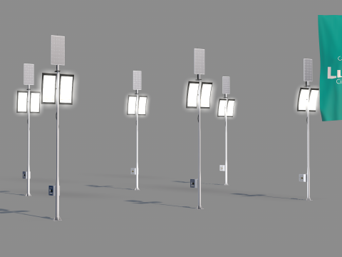 Ligthing Lunar 3D Model