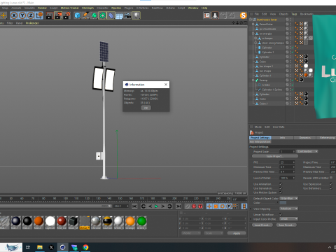 Ligthing Lunar 3D Model