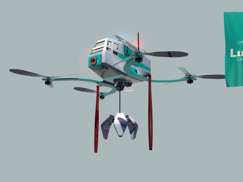 Lunar Drone Brutus 3D-Modell