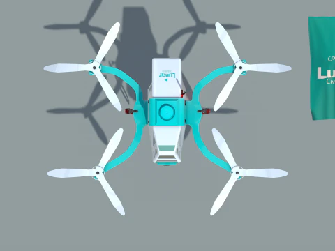 Lunar Drone Brutus 3D Model
