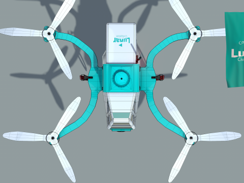 Lunar Drone Brutus 3D मॉडल