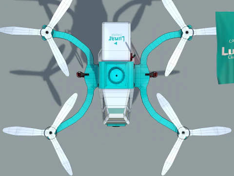 Lunar Drone Brutus 3D Model