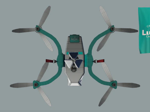 Lunar Drone Brutus 3D Model