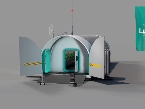 Lunar Laboratory Greemhouse 3D Model