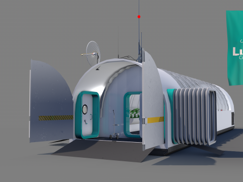 Lunar Laboratory Greemhouse Model 3D