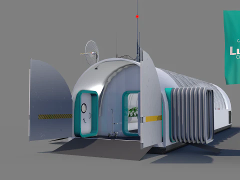 Lunar Laboratory Greemhouse 3D Model