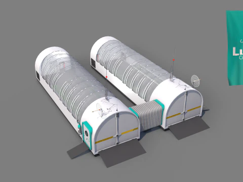Lunar Laboratory Greemhouse 3D Model