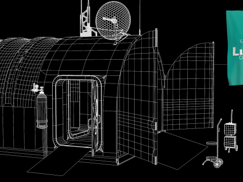 Lunar Laboratory Greemhouse 3D Model