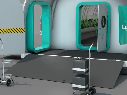 Lunar Laboratory Greemhouse 3D Model
