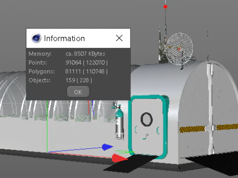 Lunar Laboratory Greemhouse 3D Model