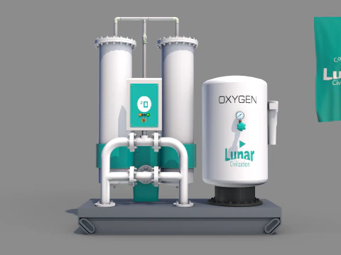 Oksijen Tesisi 3D Model