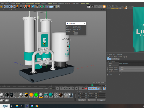 Oxygen Plant Modèle 3D