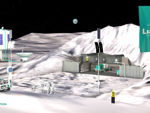 Lunar Bunker Entrance Modèle 3D
