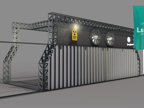 Lunar Bunker Entrance 3D Model