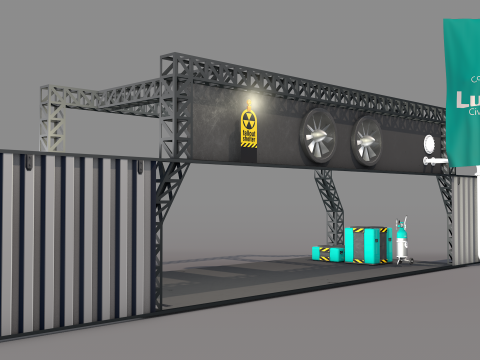 Lunar Bunker Entrance 3D Model