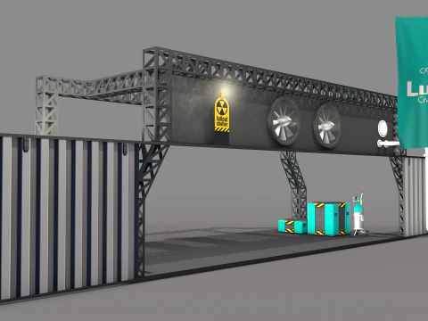 Lunar Bunker Entrance 3D Model