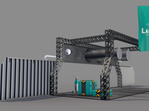 Lunar Bunker Entrance 3D Model