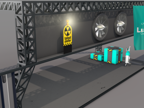 Lunar Bunker Entrance 3D Model