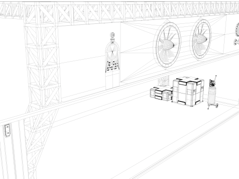 Lunar Bunker Entrance 3D Model