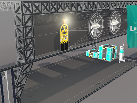 Lunar Bunker Entrance 3D Model