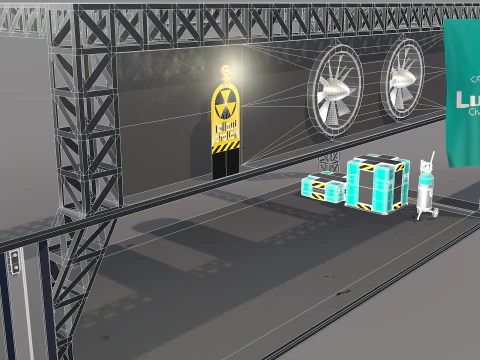 Lunar Bunker Entrance 3D Model