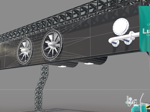 Lunar Bunker Entrance 3D Model