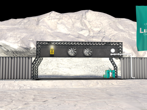 Lunar Bunker Entrance 3D Model