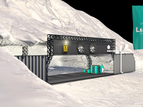 Lunar Bunker Entrance 3D Model