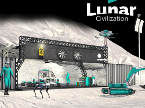 Lunar Bunker Entrance 3D Model
