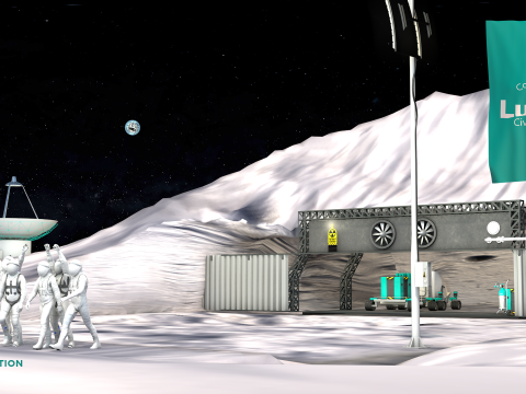 Lunar Bunker Entrance 3D Model