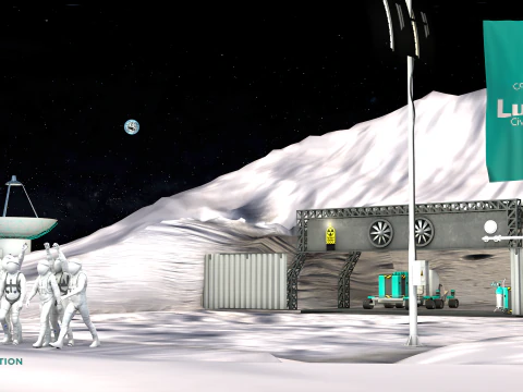 Lunar Bunker Entrance 3D Model