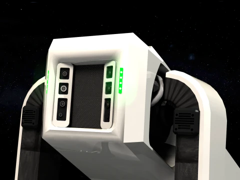 Lunar Robot Dog 3D Model