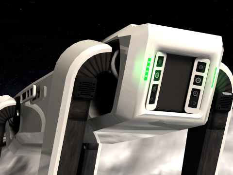 Lunar Robot Dog Model 3D
