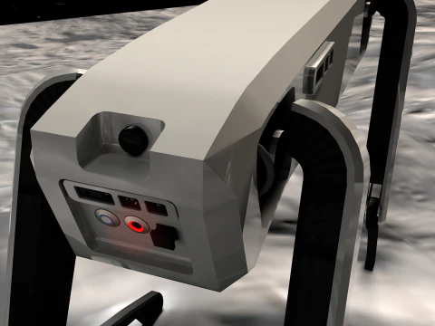 Lunar Robot Dog 3D Model