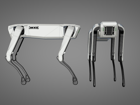 Lunar Robot Dog Model 3D