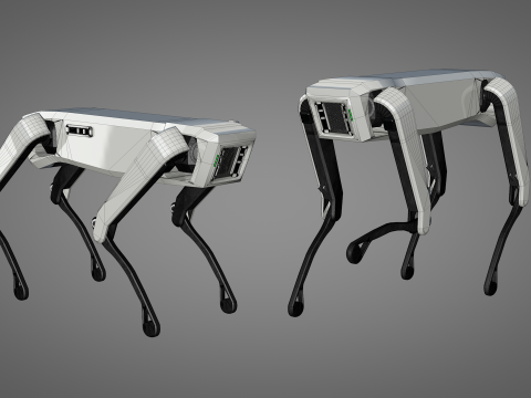 Lunar Robot Dog Model 3D