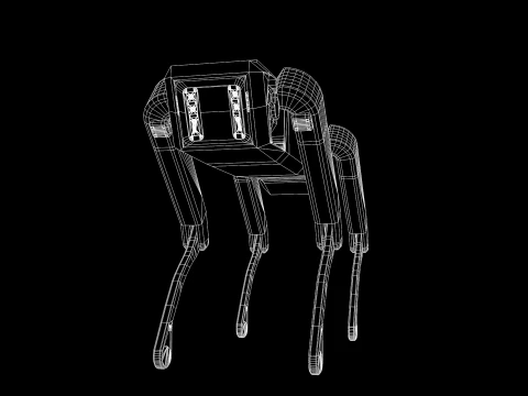 Lunar Robot Dog 3D Model