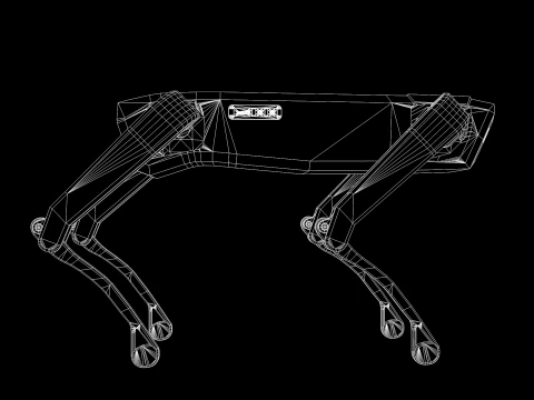 Lunar Robot Dog 3D Model
