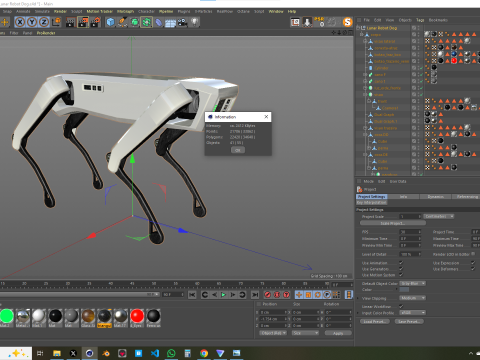 Lunar Robot Dog Model 3D