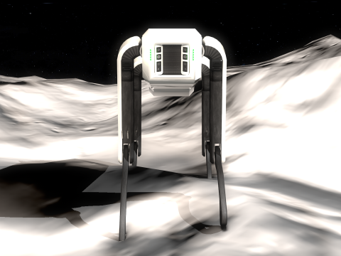 Lunar Robot Dog Model 3D
