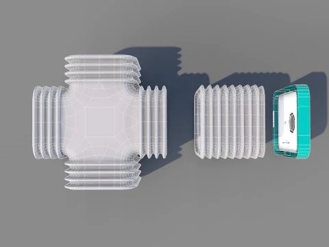 避难所连接 3D 模型