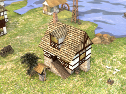 Medieval House 03 3D 모델
