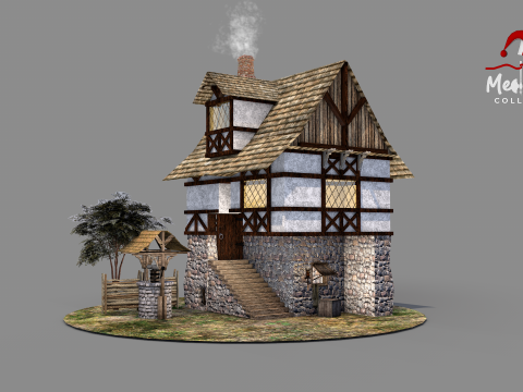 Medieval House 03 3D 모델