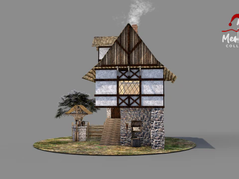Medieval House 03 3D Model