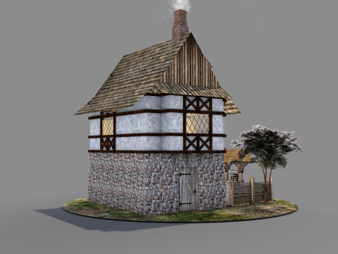 Medieval House 03 3D 모델
