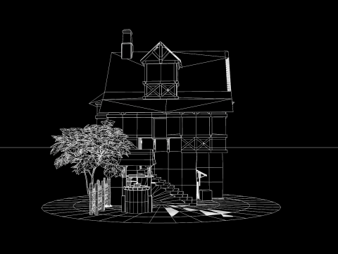 Medieval House 03 3D 모델