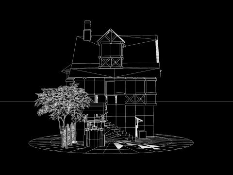 Medieval House 03 3D Model