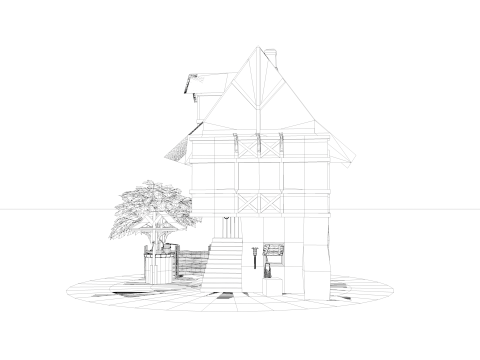 Medieval House 03 3D 모델