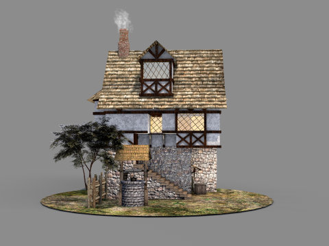 Medieval House 03 3D 모델