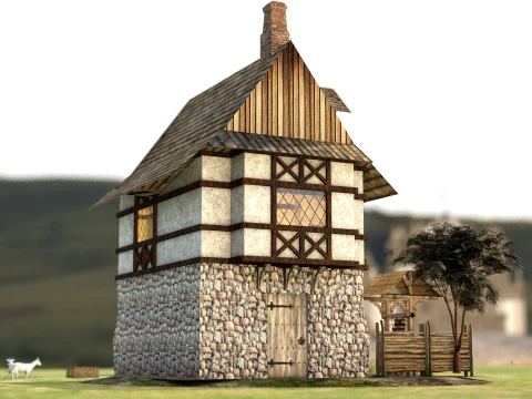 Medieval House 03 3D Model